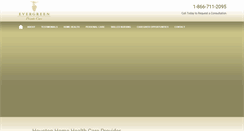 Desktop Screenshot of evergreenprivatecare.com