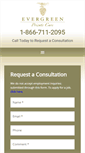 Mobile Screenshot of evergreenprivatecare.com